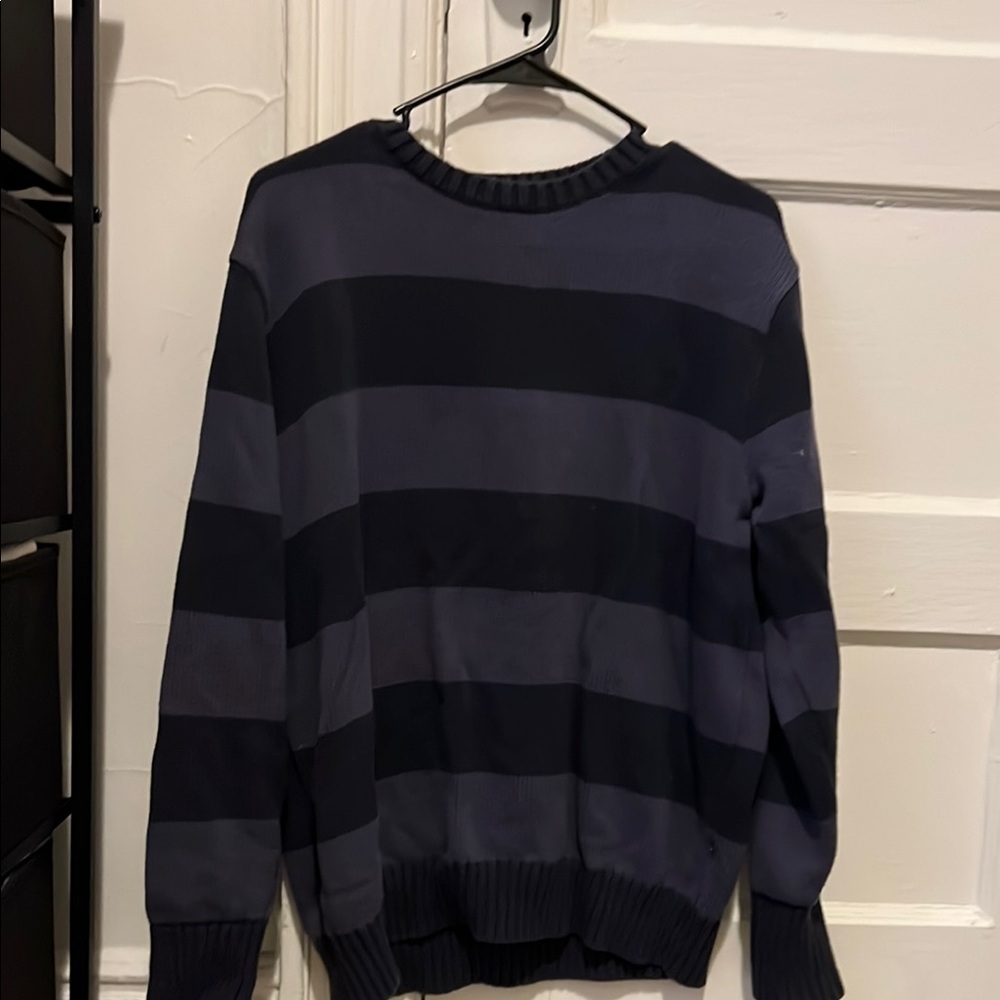 Brandy Melville Striped Sweater - Black and Gray